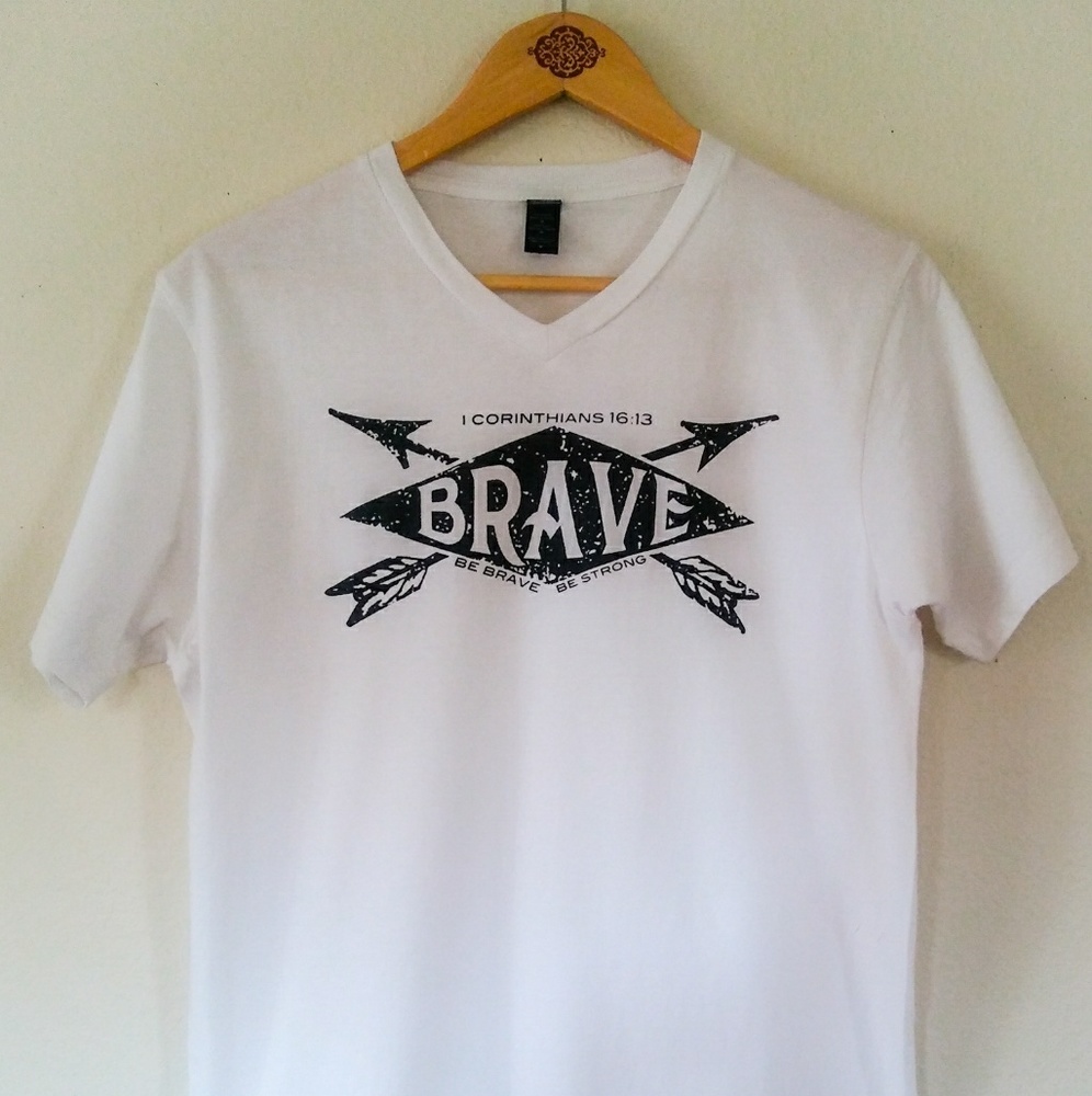 Bible Verse Tee Shirt White Black Print